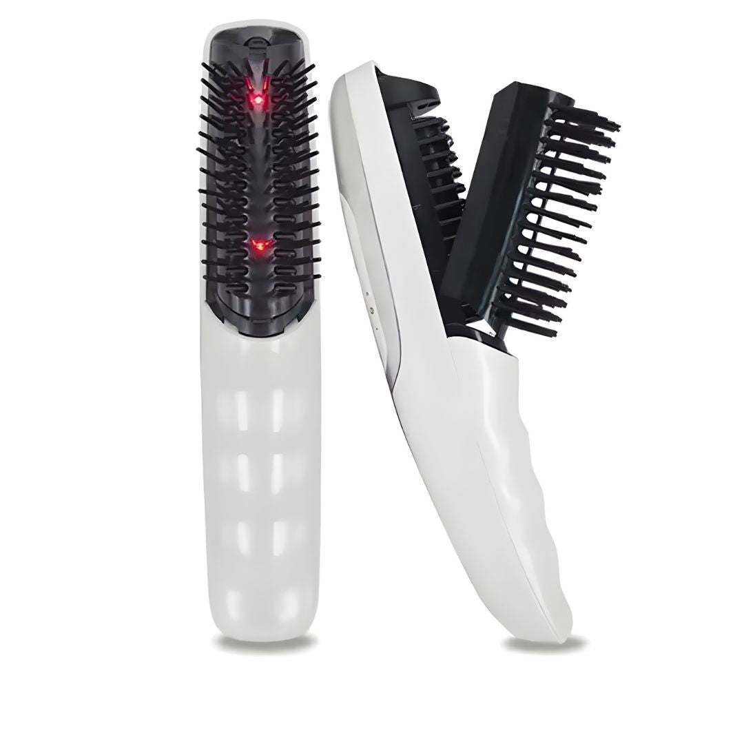 DermaGlow Brush - Cepillo Anticaída con LedTerapia y Vibración