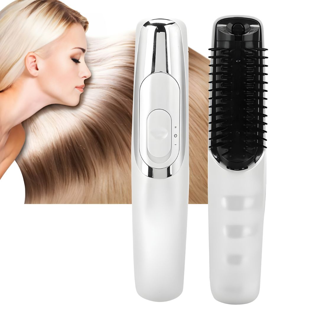 DermaGlow Brush - Cepillo Anticaída con LedTerapia y Vibración