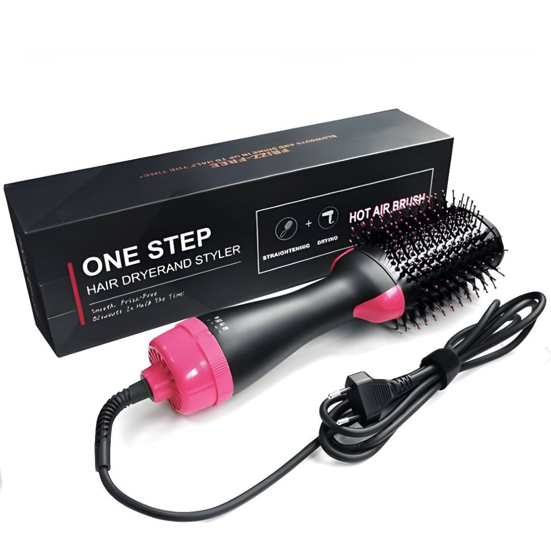 One Step Hair Dryerand Styler - Cepillo Secador y Voluminizador Rosa