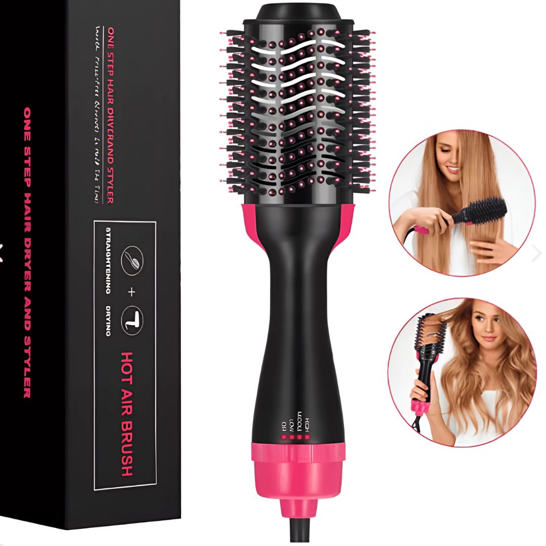 One Step Hair Dryerand Styler - Cepillo Secador y Voluminizador Rosa